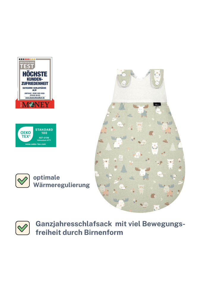Kinderhaus Blaubär Baby Mäxchen Außensack TOP in Baby Forest günstig kaufen