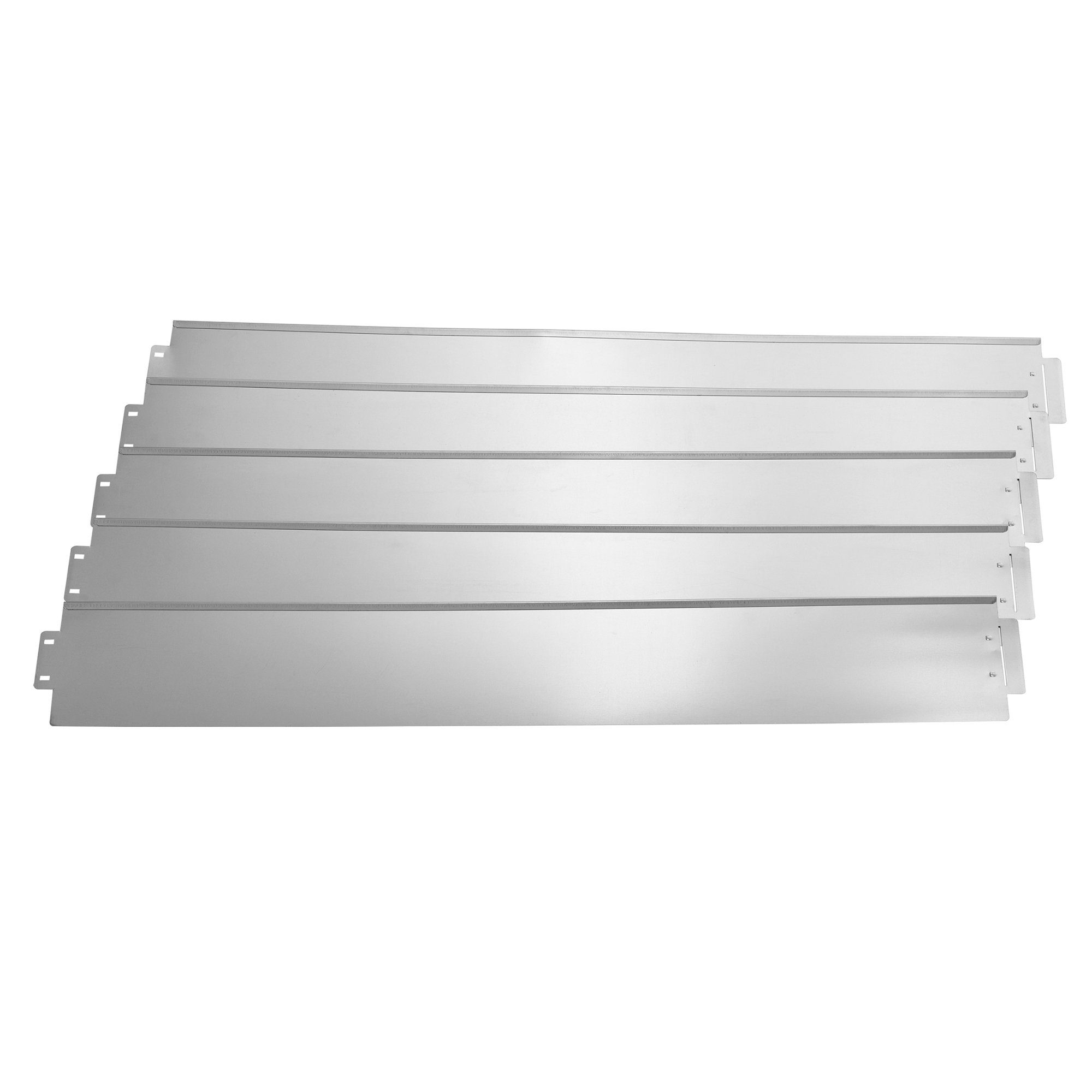 casa.pro Beetumrandung, LxH: 100x15 cm, Rasenkante Metall 5 x 100cm verzinkt Beeteinfassung Mähkante 5m