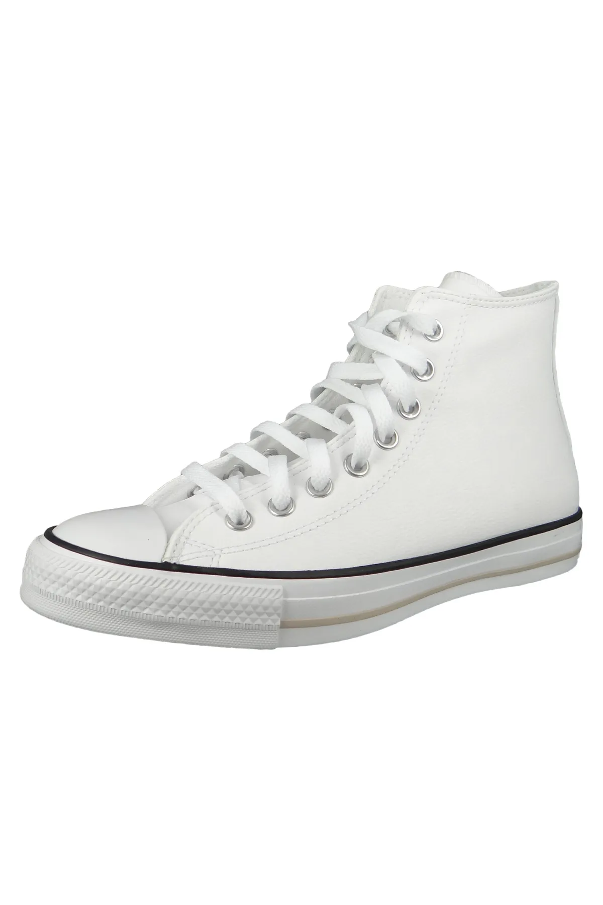 converse  Herren High Sneaker Chuck Taylor All Star 170861C Weiß White Red Bark String Leder