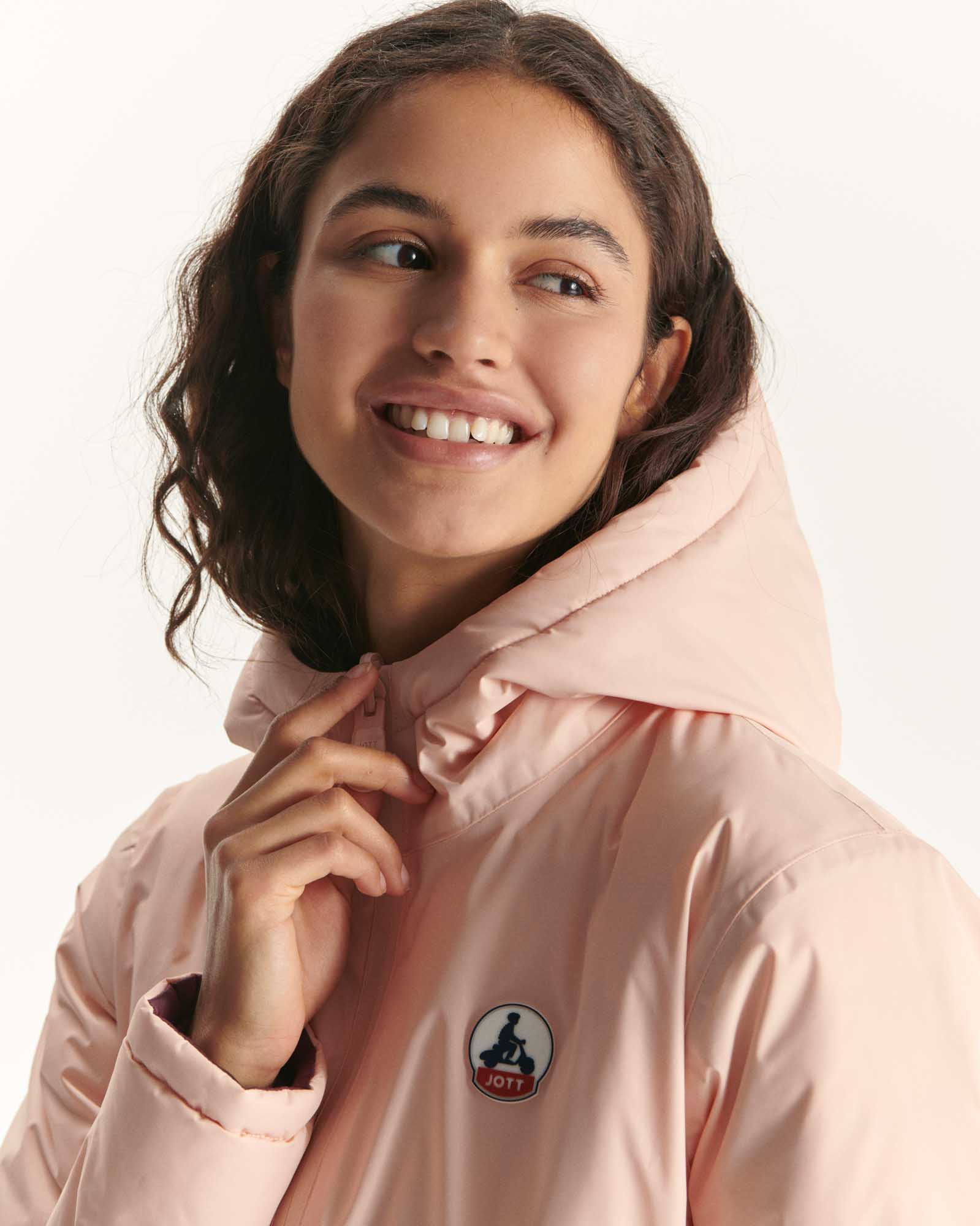 Doudoune réversible Rose pale/Aubergine Vienne
