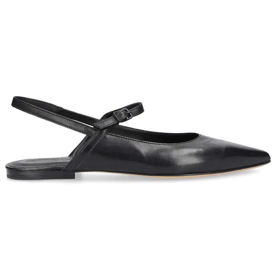Pomme D`OR - Sling-Ballerinas 0610A Nappaleder - schwarz