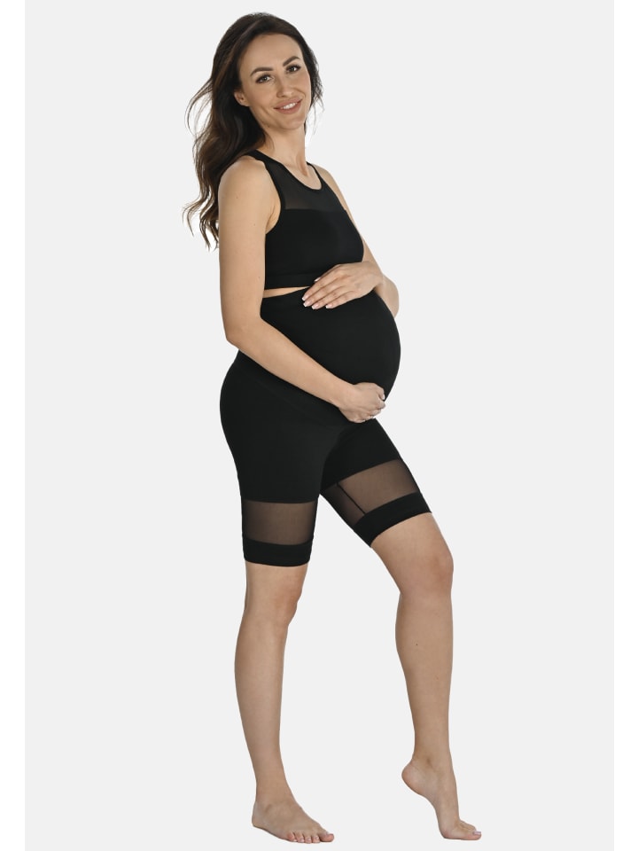 Teyli Schwangerschaftsleggings aus Baumwolle Rebeca in schwarz günstig kaufen