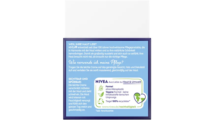 NIVEA Gute Nacht Pflege 24h Feuchtigkeit + Regeneration für jeden Hauttyp 50 ml