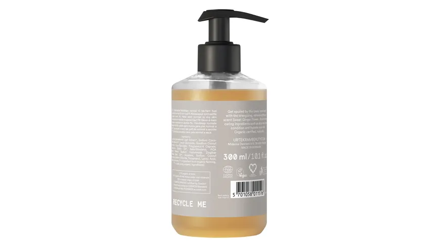 URTEKRAM Hand Wash Sweet Ginger Flower 300 ml