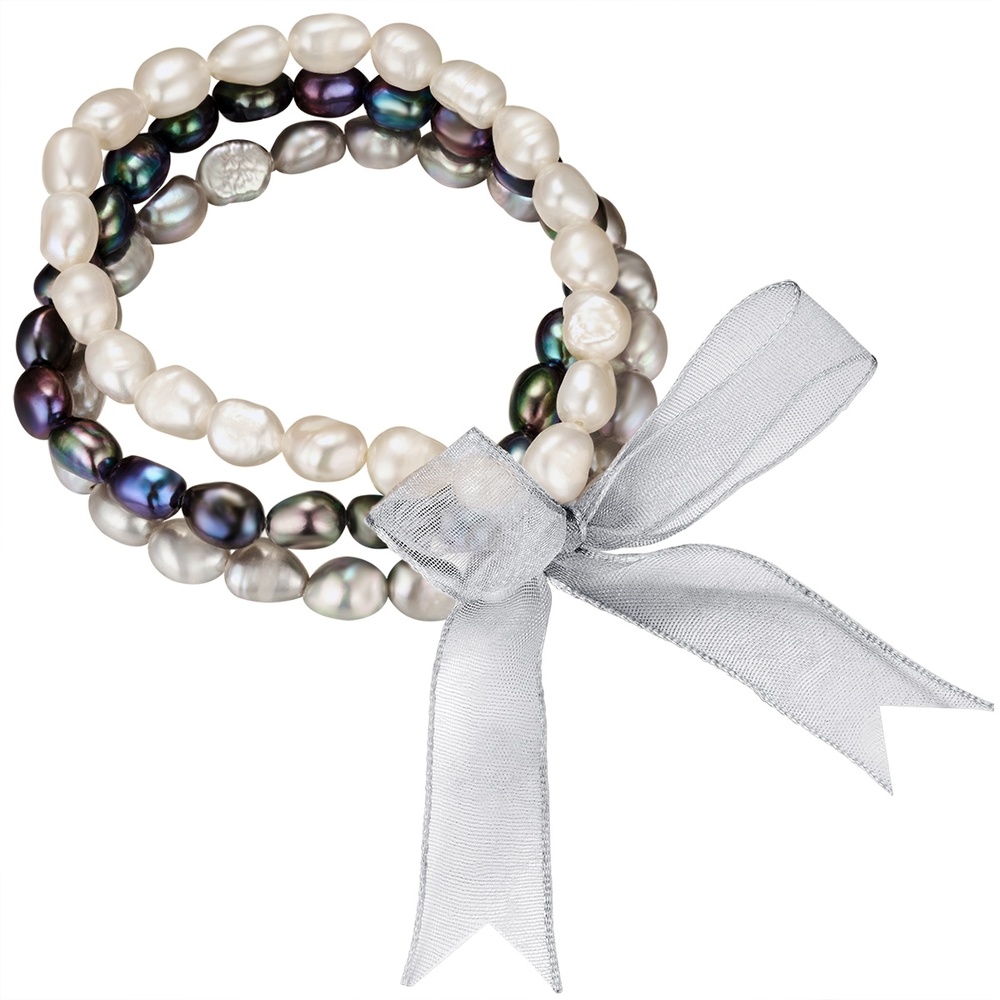 Valero Pearls Bracelet Perle de culture d'eau douce en Blanc Bracelet