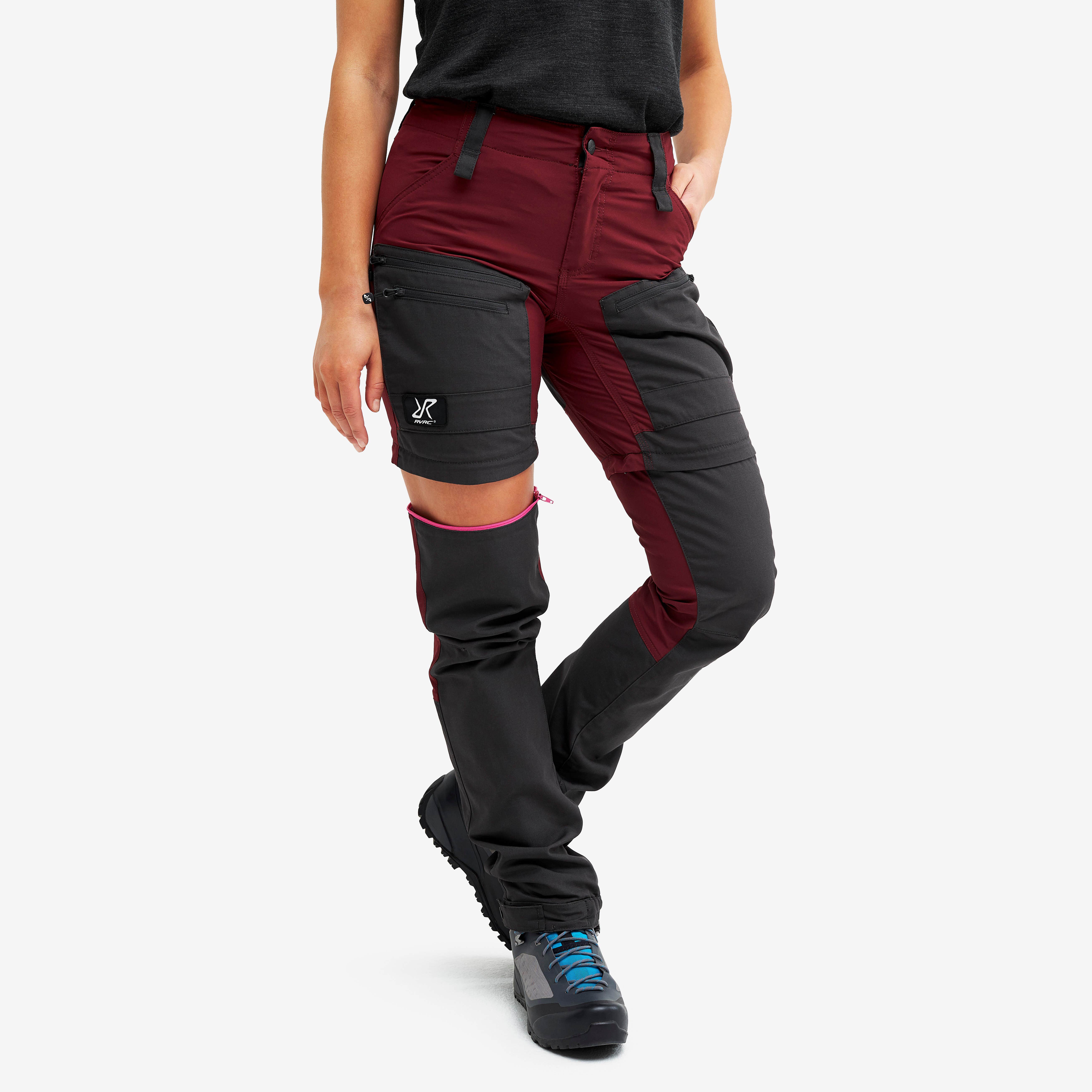 RVRC GP Pro Zip-off Pants Femme Bison Red