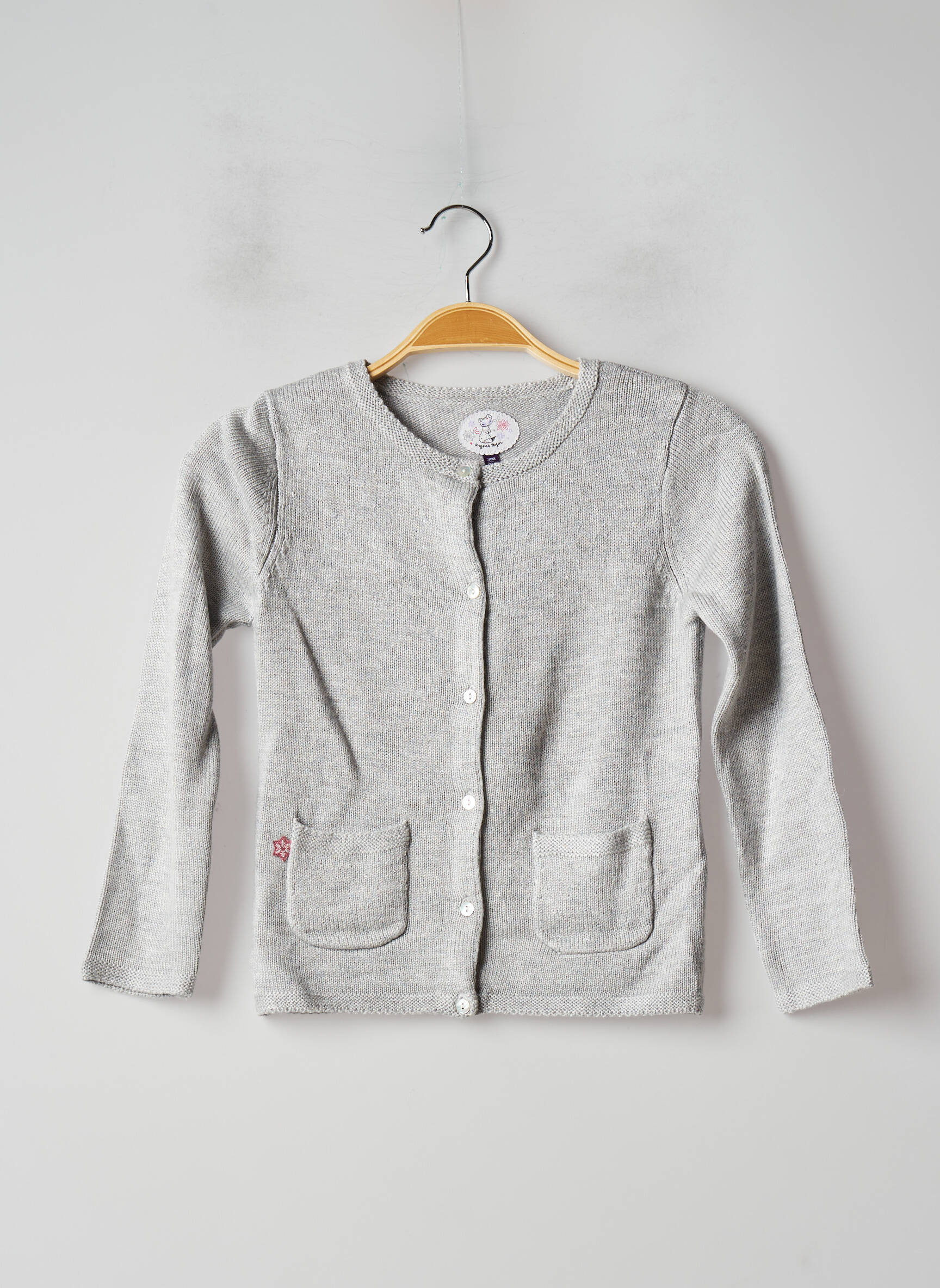 Sergent Major Cardigans Fille couleur gris