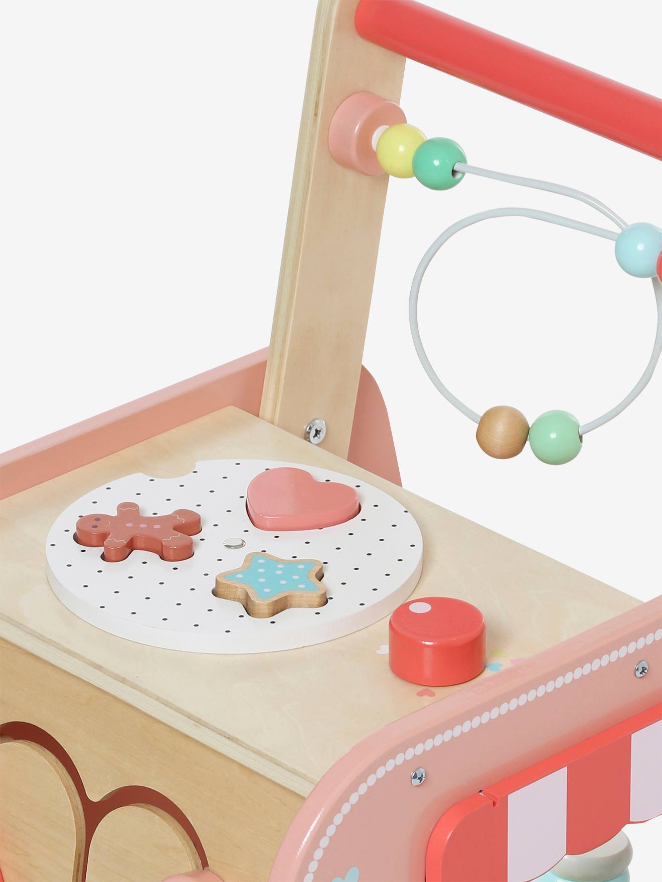 Chariot de marche marchande glaces et gâteaux en bois FSC® bois