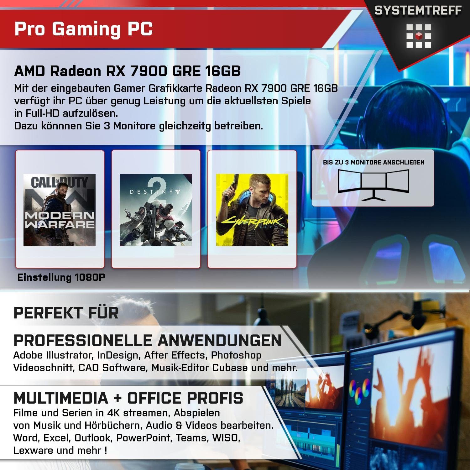 SYSTEMTREFF Gaming-PC-Komplettsystem (27