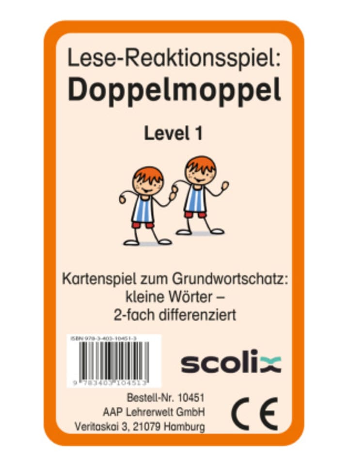 scolix Spiel - Lese-Reaktionsspiel: Doppelmoppel Level 1 günstig kaufen onesize