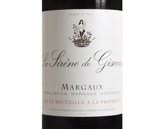 Sirene de Giscours 2009 Bordeaux Margaux