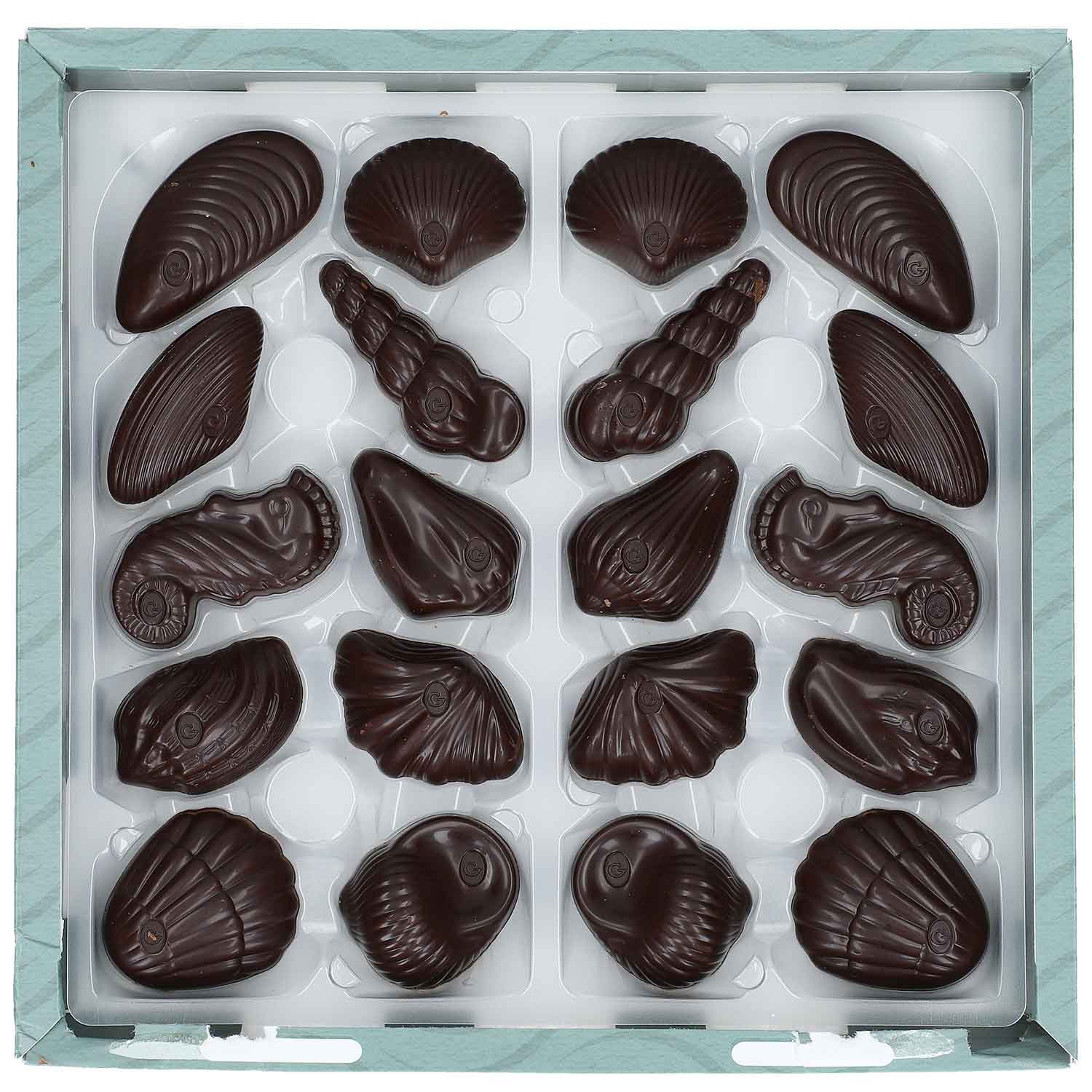 GuyLian Dark Praliné Meeresfrüchte 225g