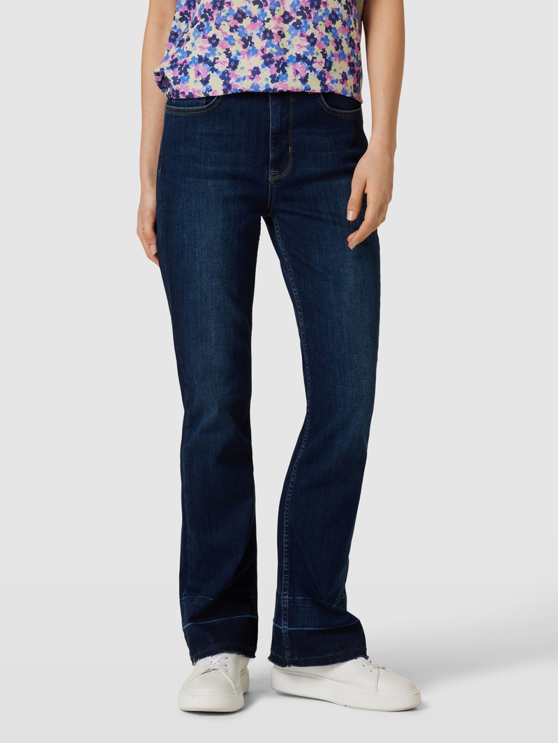 Jeans mit Label-Details in dunkelblau