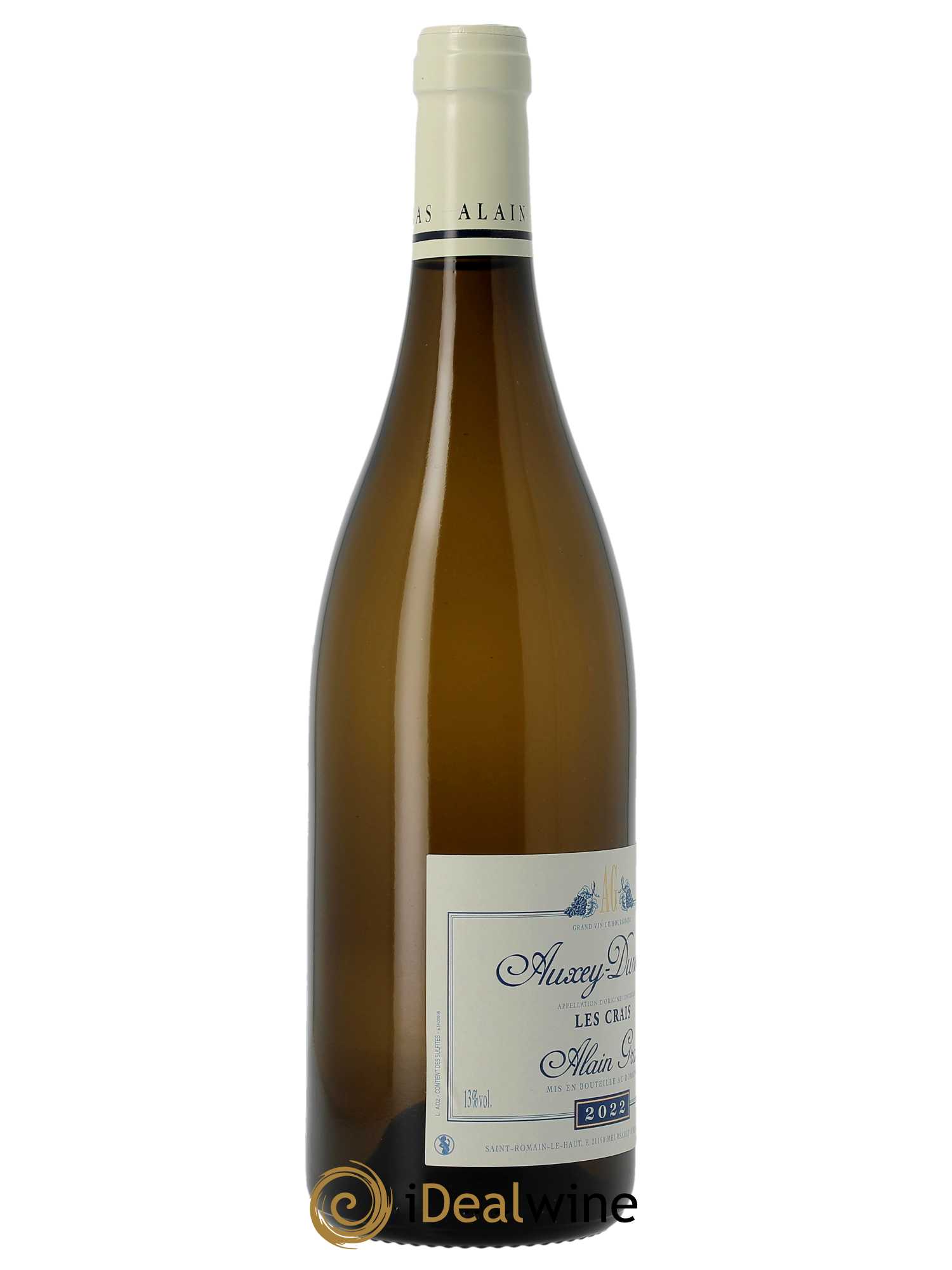 Auxey-Duresses Les Crais Alain Gras  2022 - Lot de 1 Bouteille