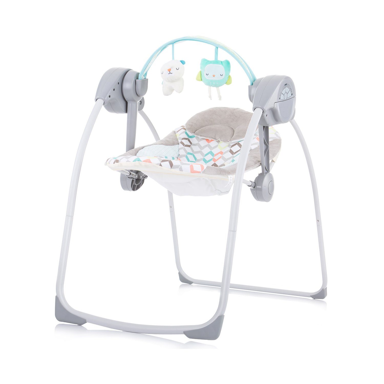 Chipolino Babywippe Babywippe Felicity, klappbar Musik, Schaukelfunktion, Spielbogen, Timer