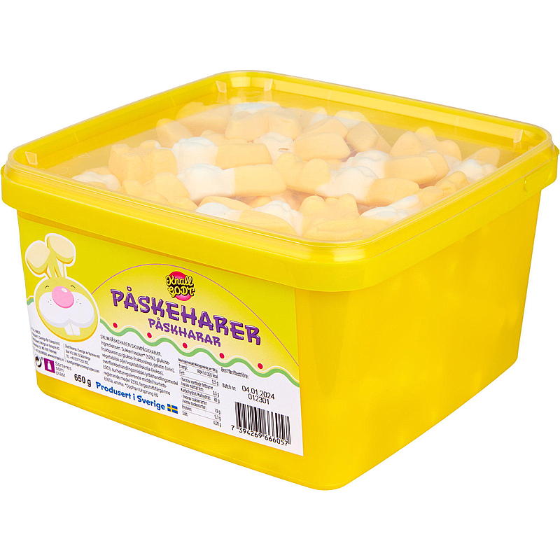 KnallGodt Påskeharer skum 650 g
