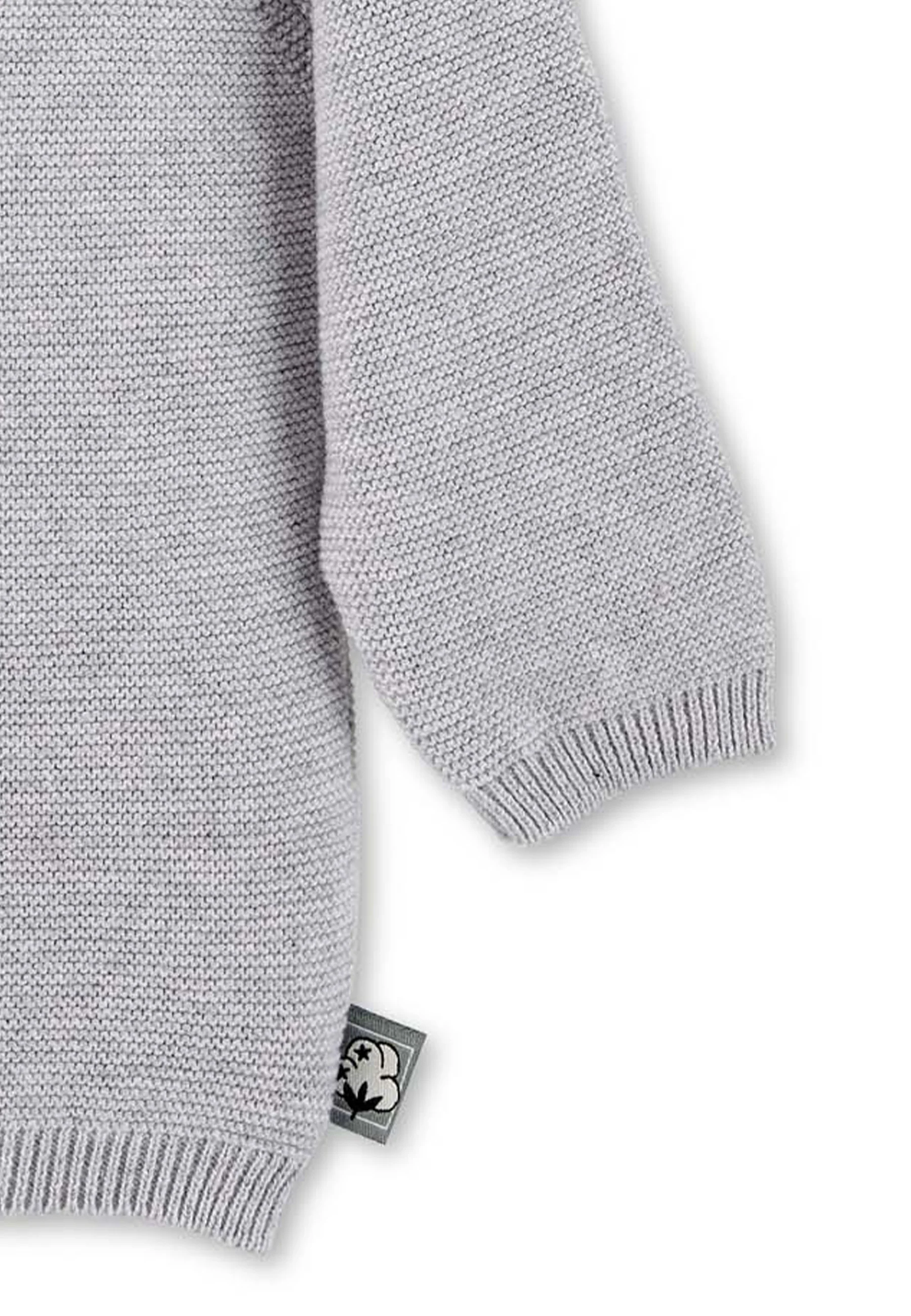 GOTS Strick-Pullover mit eingestricktem Stern