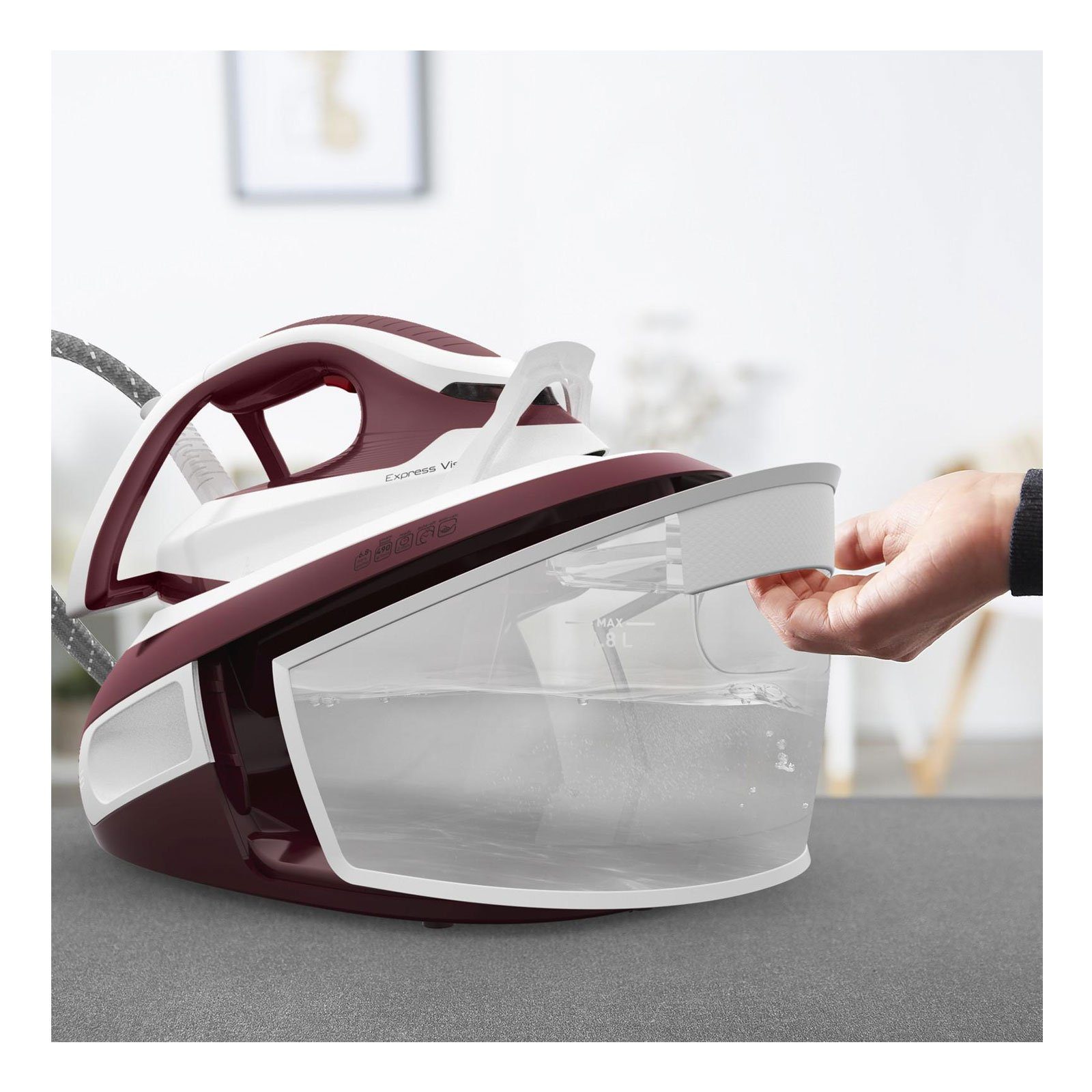 Tefal Dampfbügelstation Express Vision SV8150, LED, Anti-Kalk-Kollektor, 6,8 bar