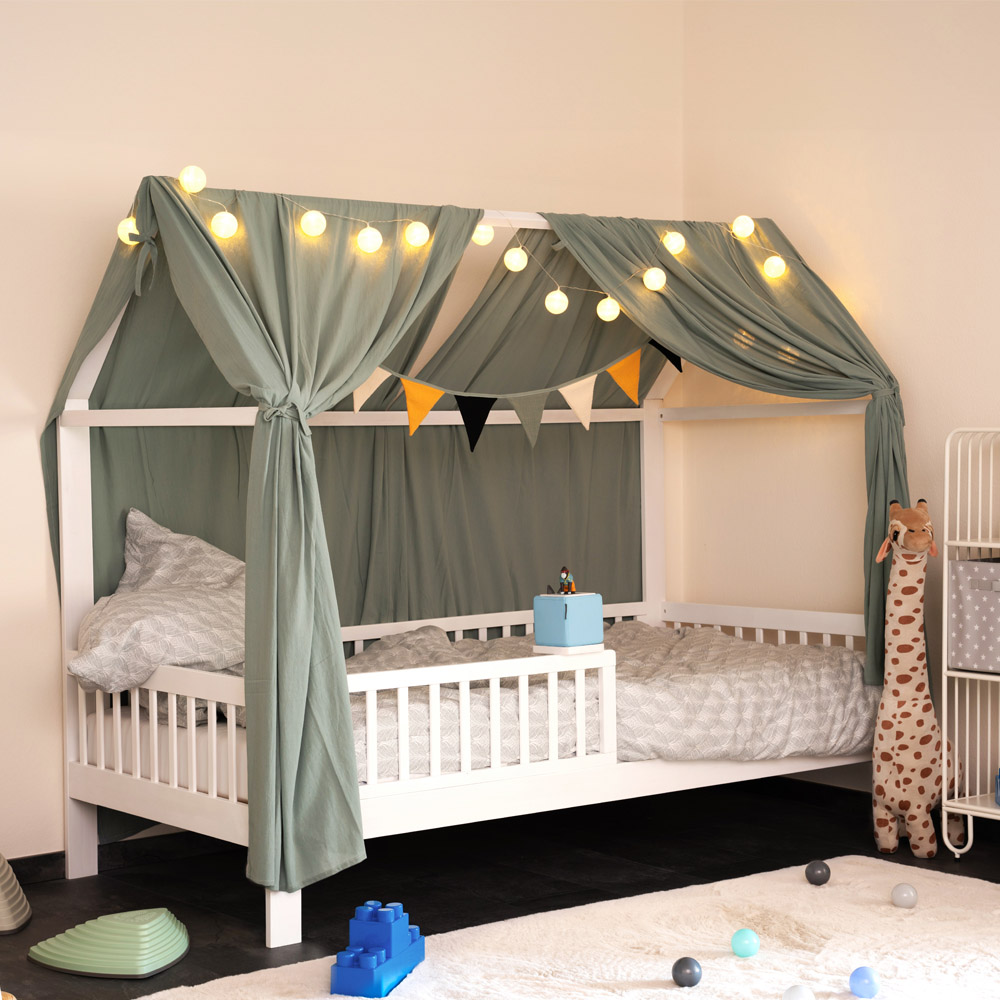 Home Deluxe LED-Lichterkette mit Baumwolle Kugel