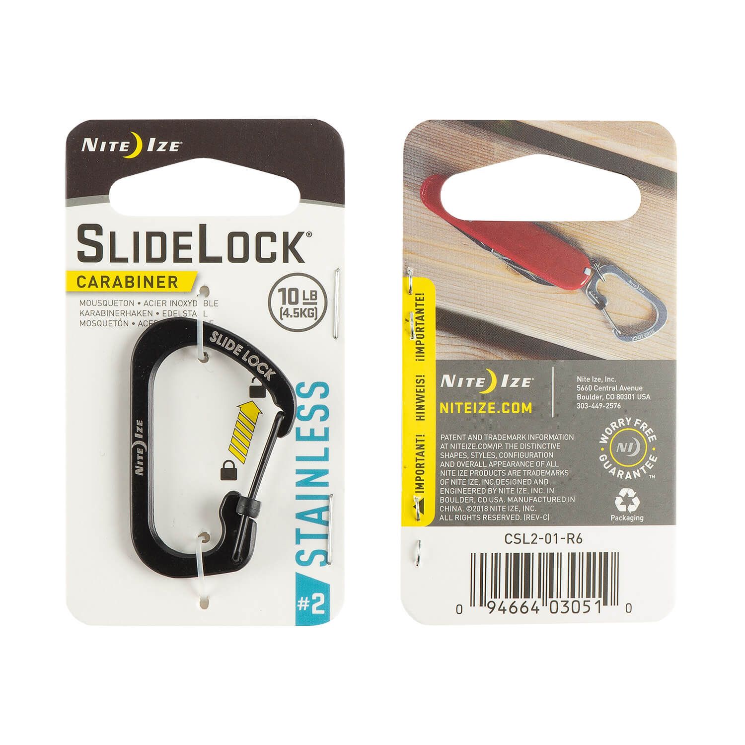 S-Biner Slide Lock Karabiner