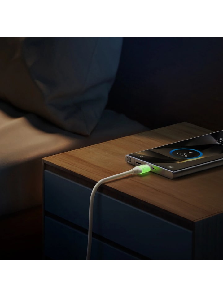 COFI 1453 Joyroom S-A53 3A USB-A - USB-C Kabel  fluoreszierender Spitze - Beige in Beige günstig kaufen