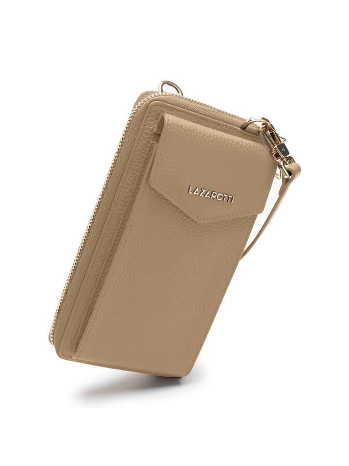 Lazarotti Bologna Leather Handytasche Leder 11 cm in sand günstig kaufen onesize