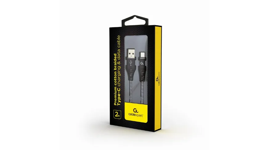 Cableexpert Ladekabel USB -C 2 Meter Black/White