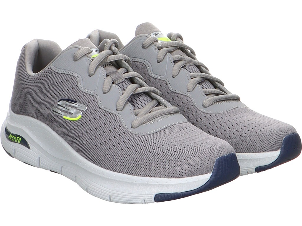 SKECHERS Freizeit Schnürer grau ArchFit