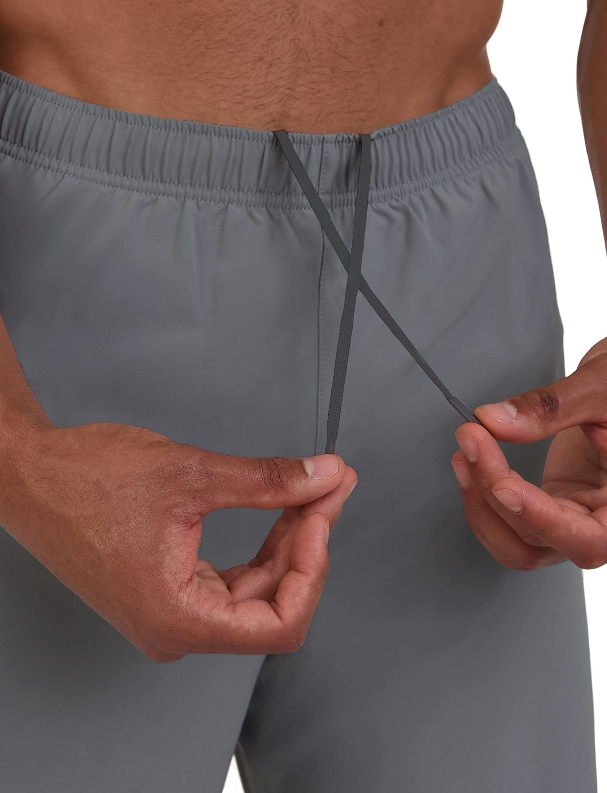 TCA Trainingsshorts TCA Herren 2-in-1 Laufhose mit Kompressionshose - Grau, XL