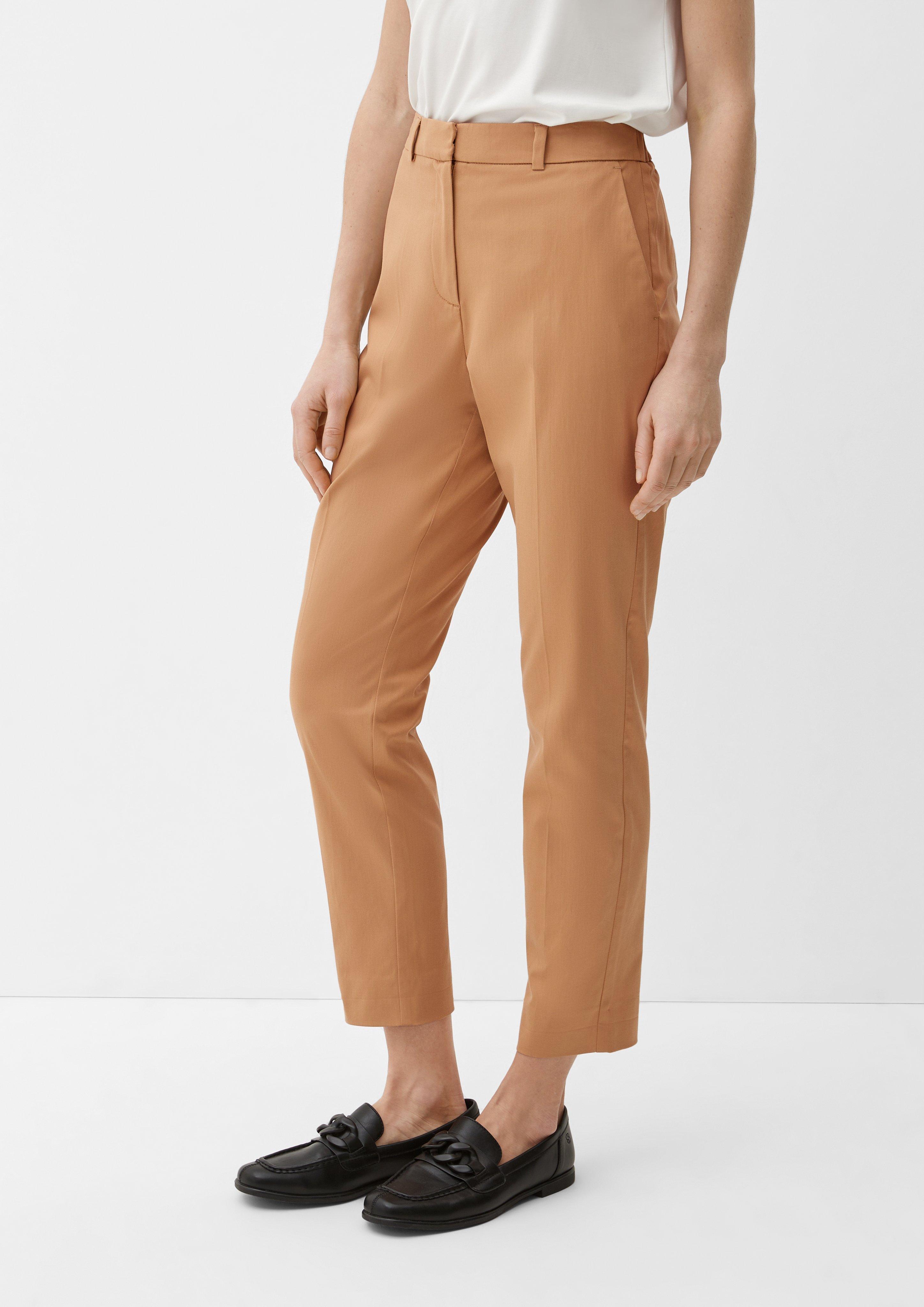 Slim: Chinohose mit Bundfalte  2129602-8461
