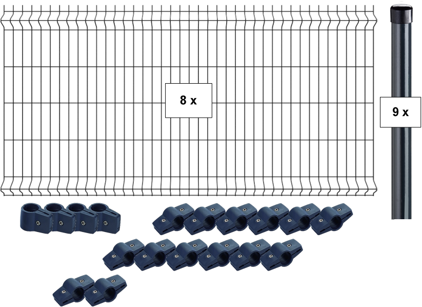 TETZNER & JENTZSCH Zaunkomplettset - 