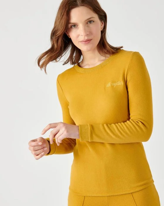 Sweat-shirt femme molleton gratté Thermolactyl Sensitive