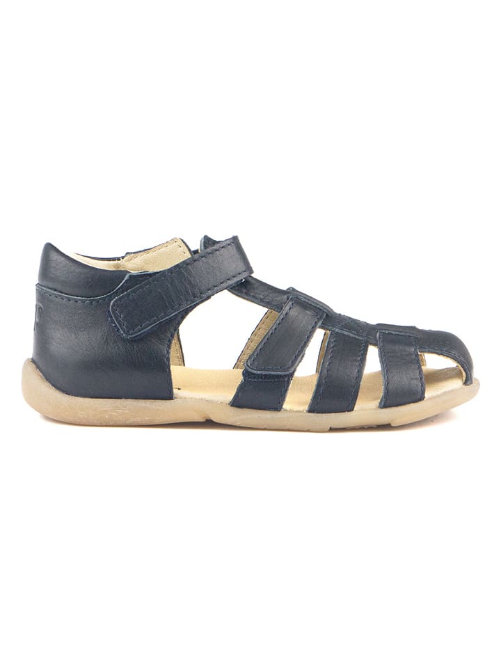 Rap Leder-Halbsandalen in Schwarz günstig kaufen