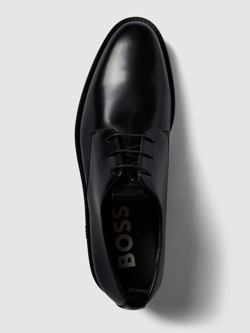 Derby-Schuhe aus Leder Modell 'Larry' in schwarz