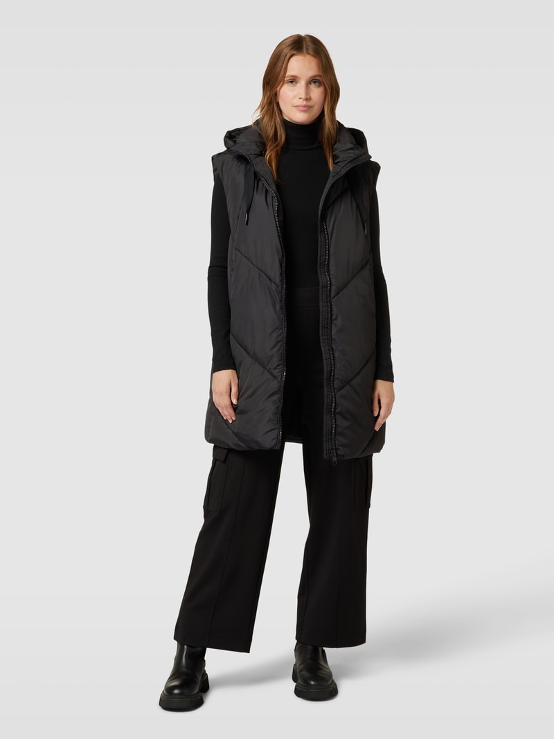 Steppweste in ärmellosem Design Modell 'BEVERLY' in schwarz