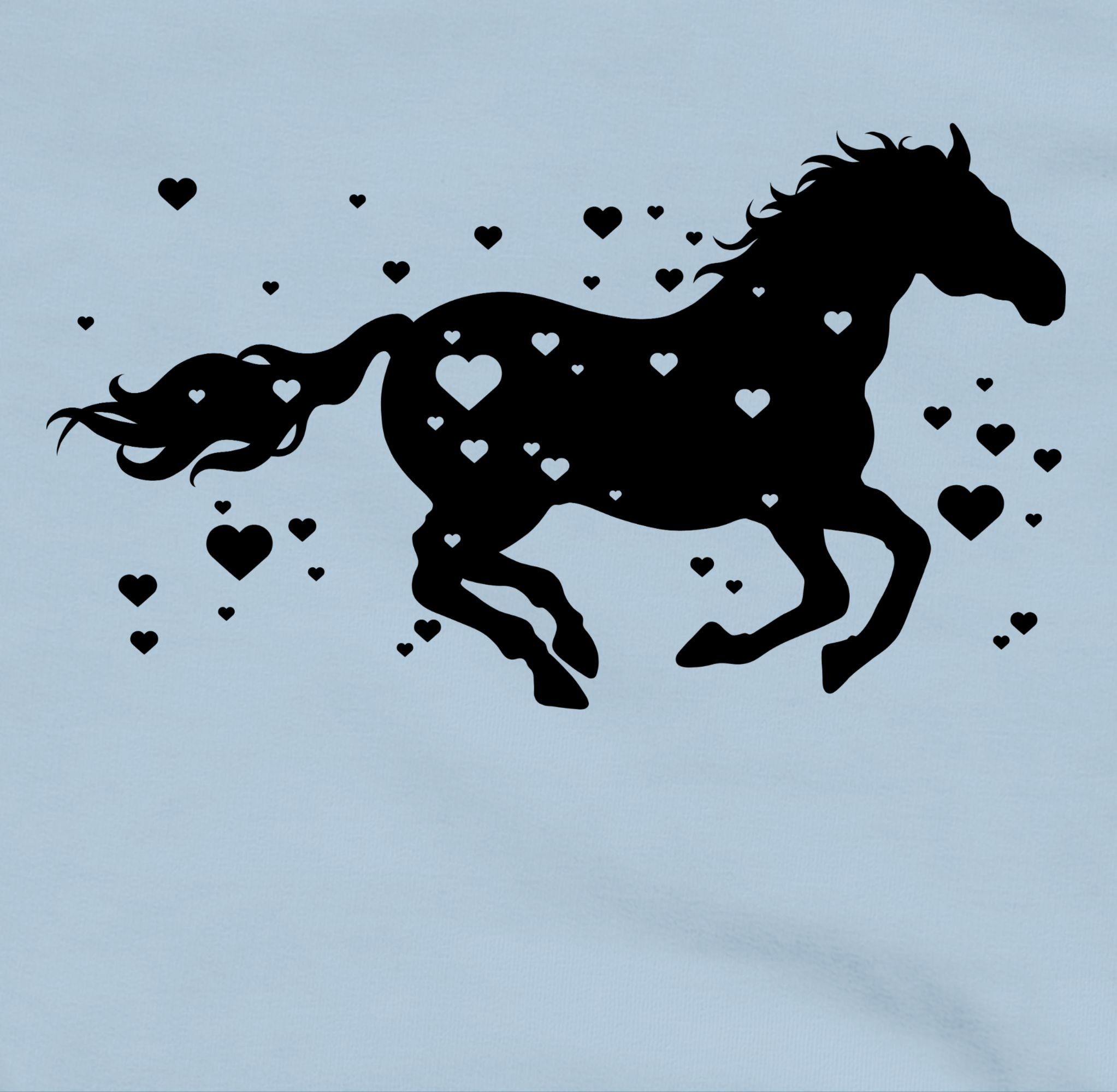 Shirtracer Hoodie Pferde Reiten Laufendes Pferd Pferd
