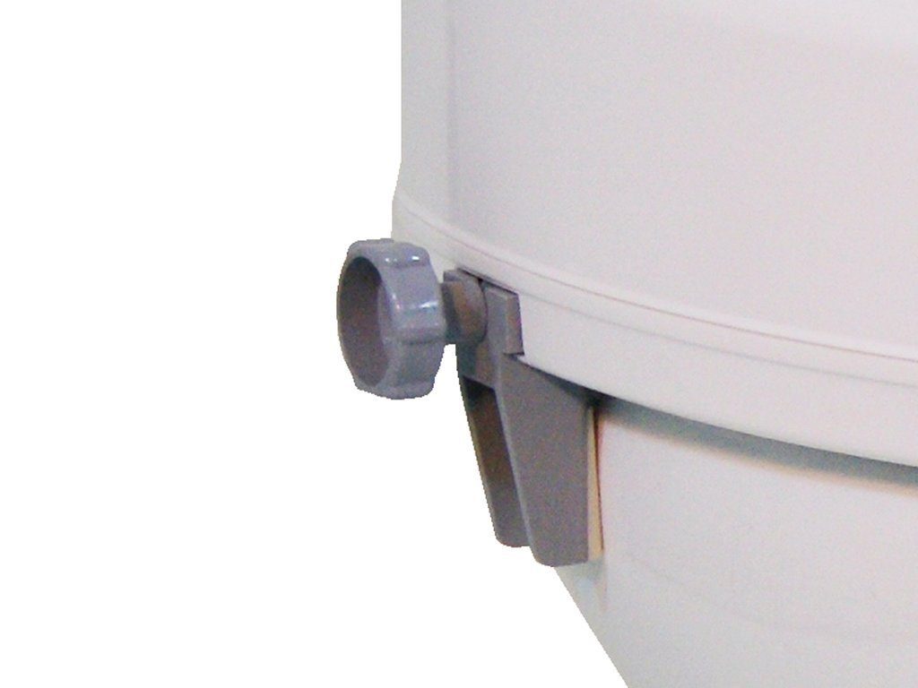 Drive Medical Toilettensitzerhöhung WC Toilettensitz Erhöhung Toilettenaufsatz Ticco m. Deckel 225 kg, 10 cm