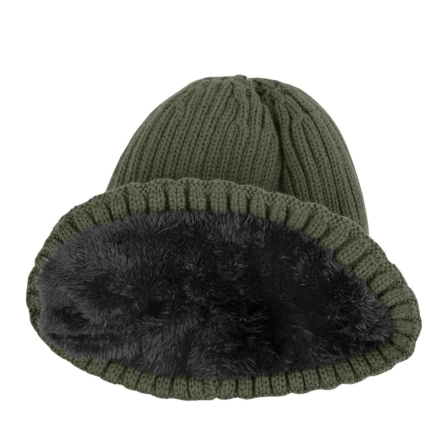Strickmütze Heavy Knit gefüttert