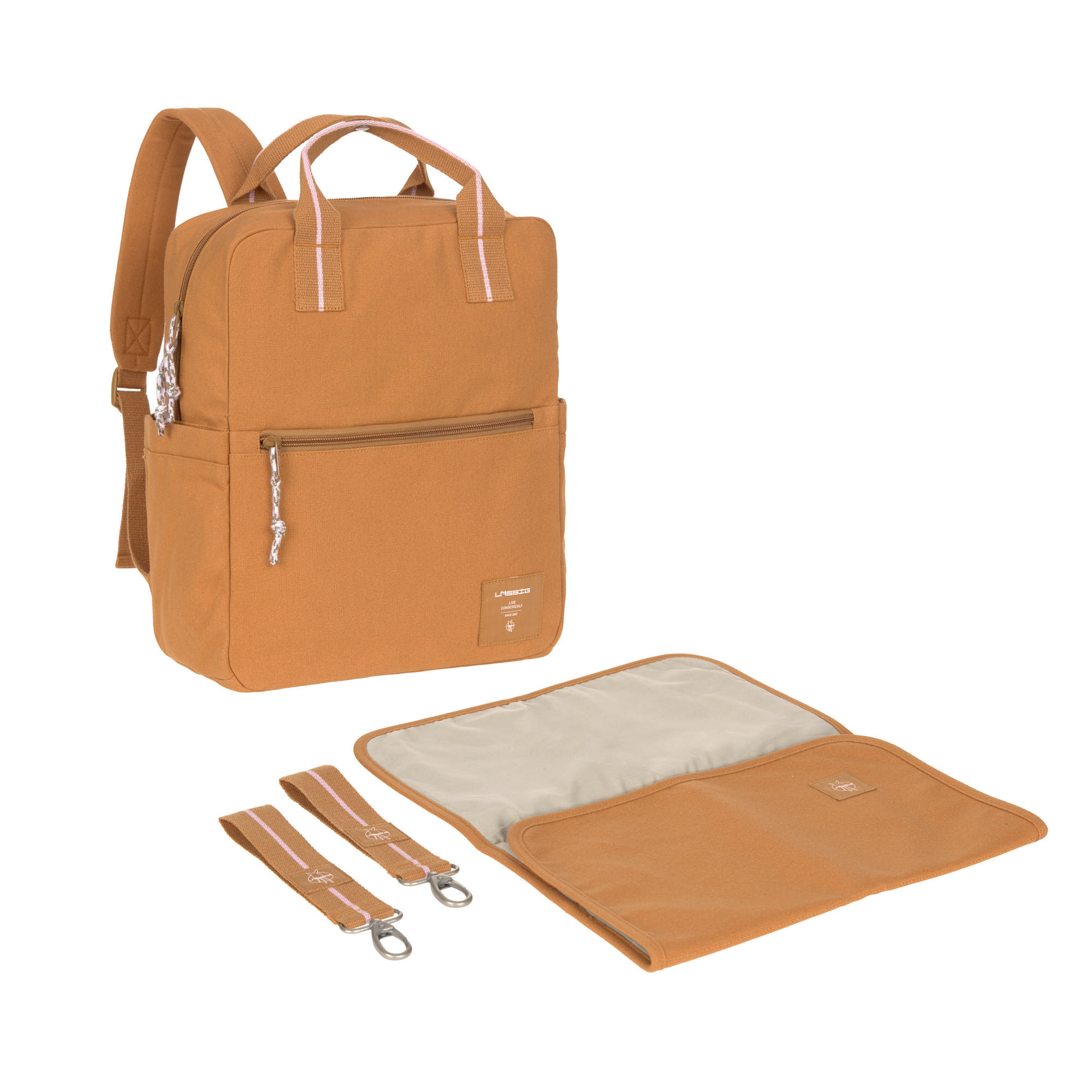 Wickelrucksack Square Little One & Me - Big, Karamell