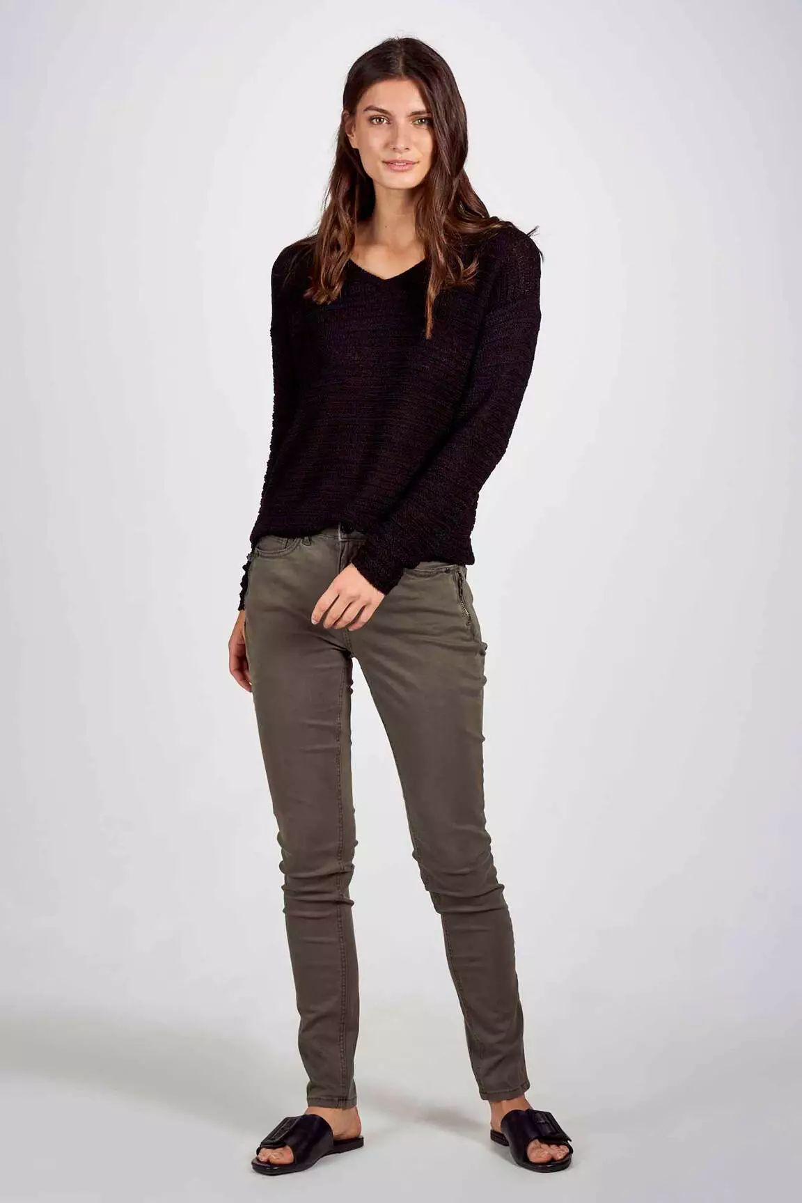 Fransa Pulls Femme couleur noir