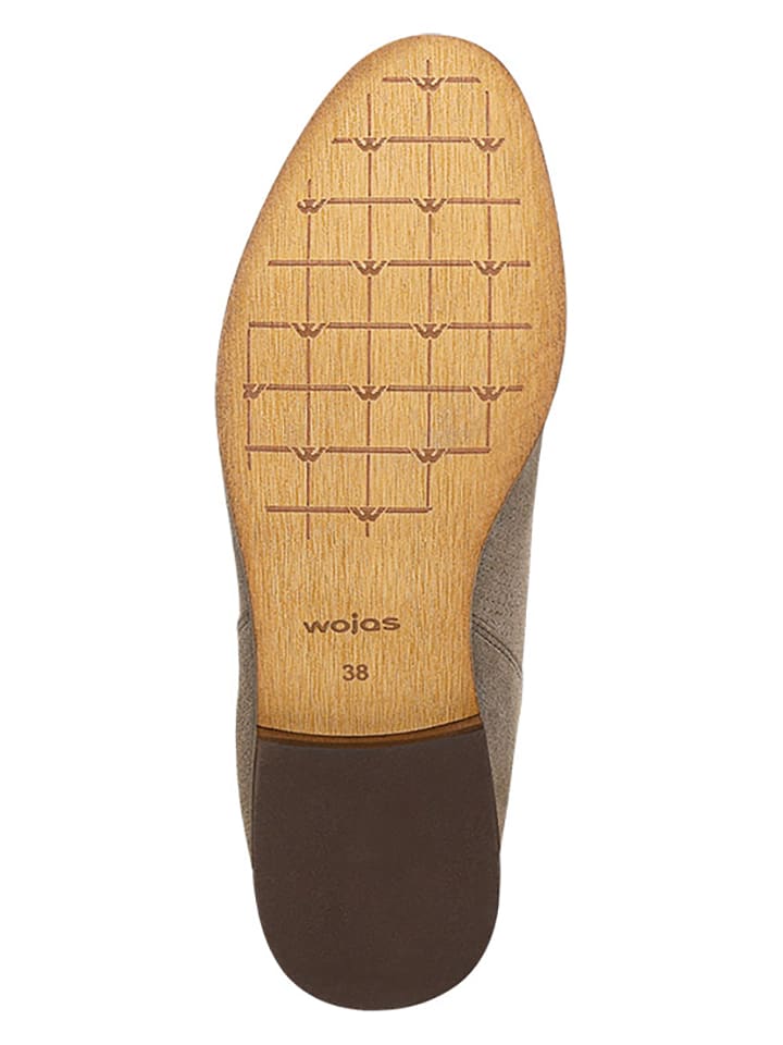 Wojas Leder-Ankle-Boots in Beige günstig kaufen