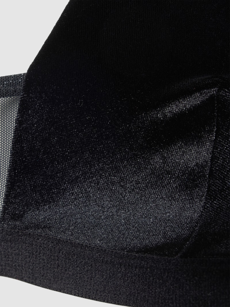 BH mit Label-Print Modell 'Velvet' in schwarz