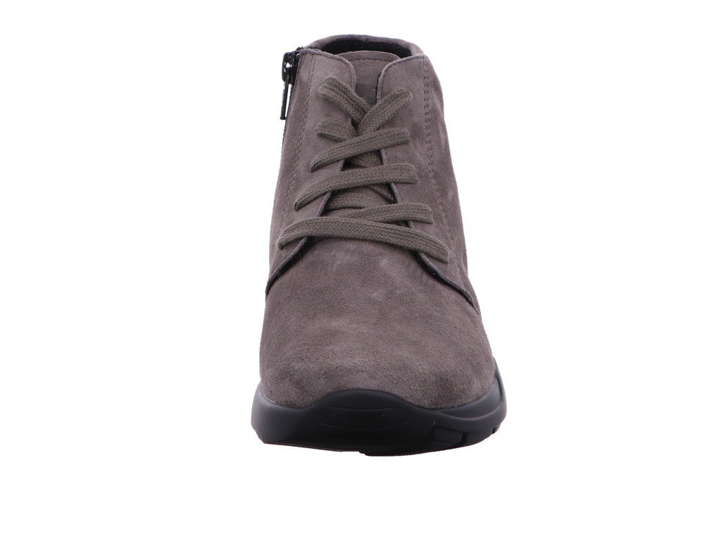 SEMLER Schnür-Stiefeletten taupe SAMT-CHEVRO