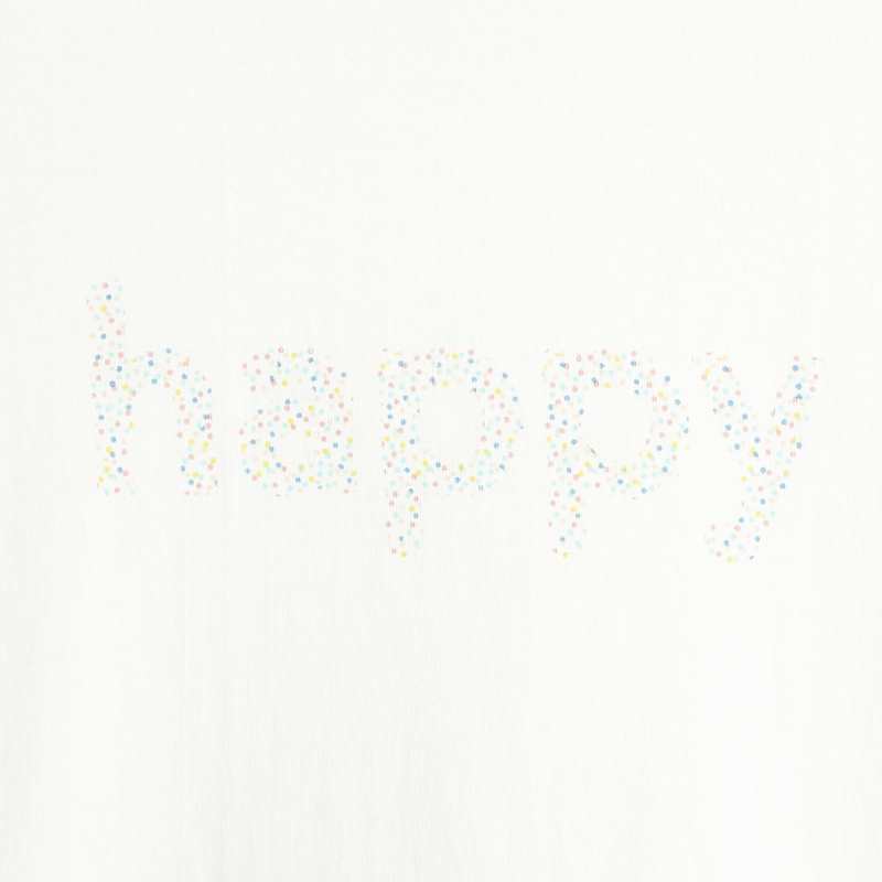 T-shirt blanc CONFETTI pigments naturels mixte