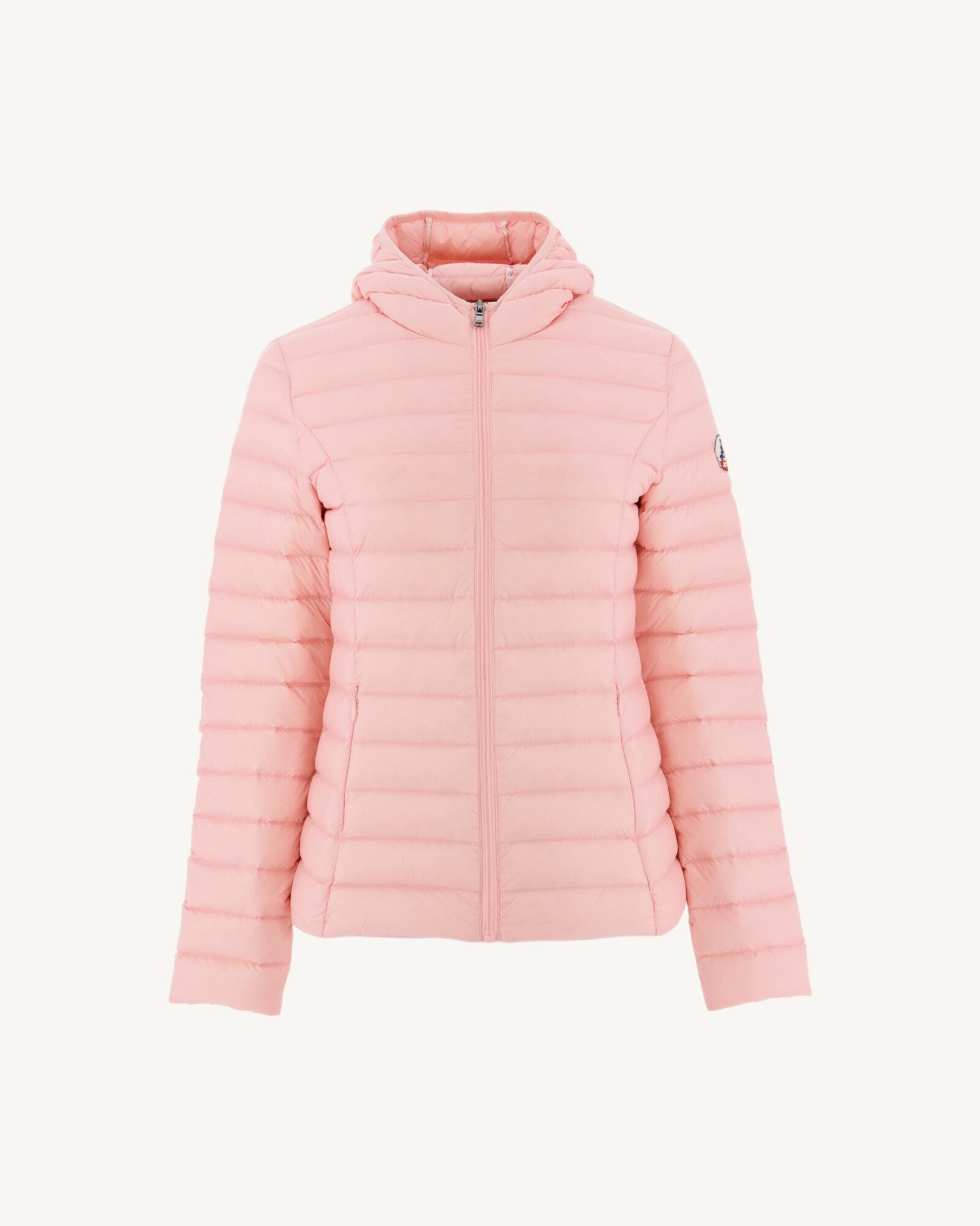 Doudoune légère à capuche Rose pêche Cloe