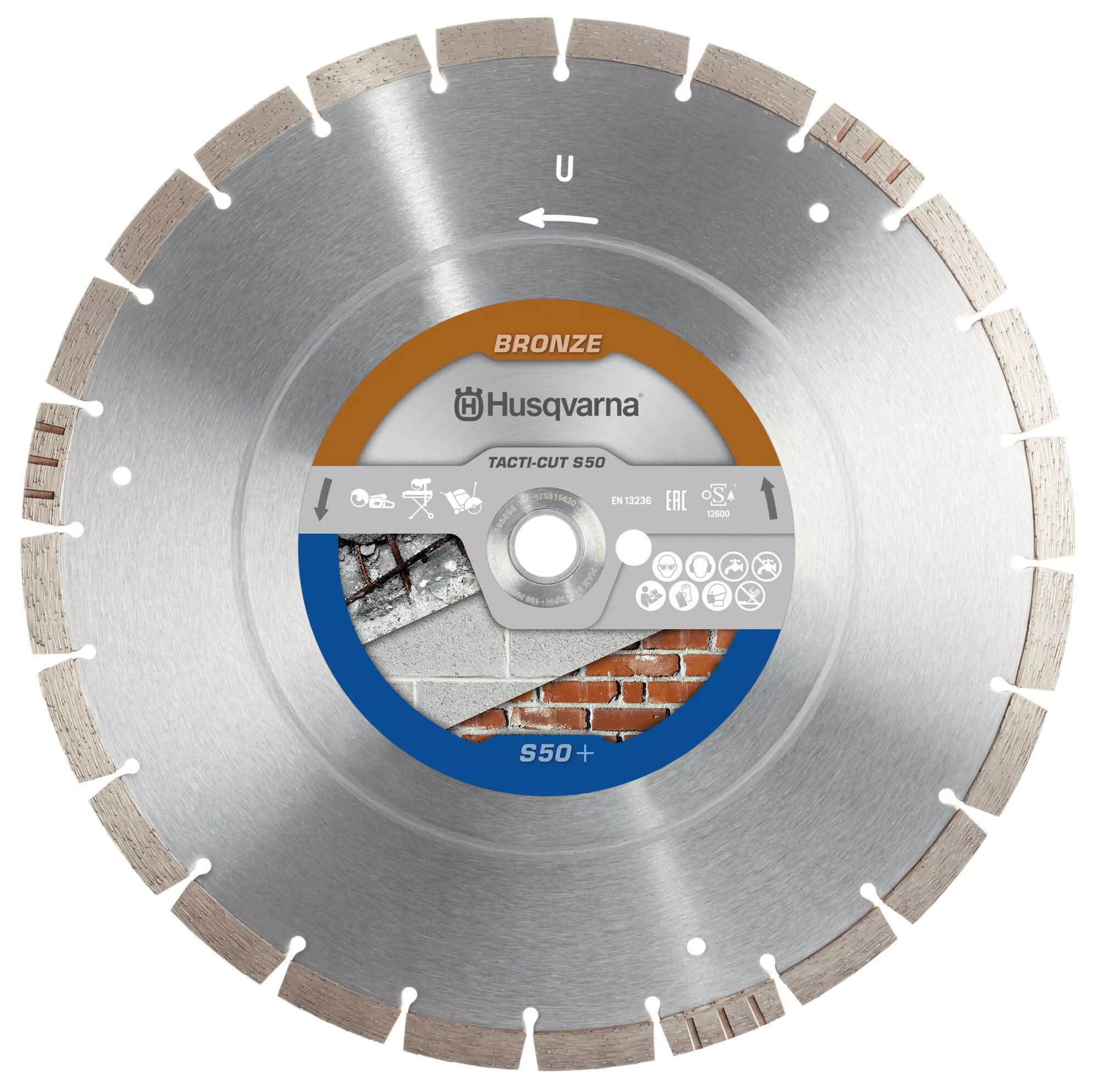 Husqvarna 579815620 Tacti-Cut S50 Plus diamantna žaga za beton 350 x 25,4/20 mm mokro in suho rezanje
