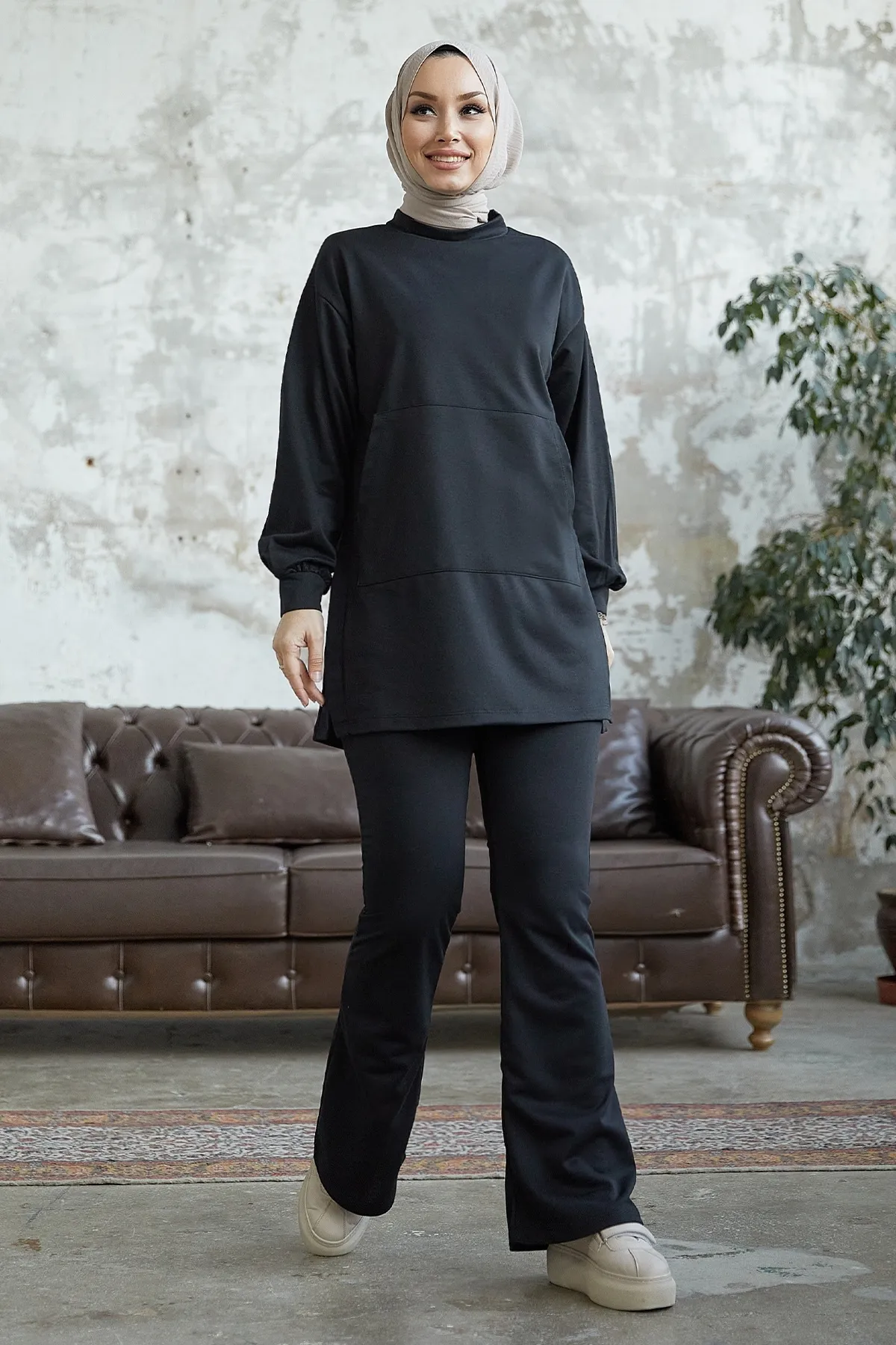 InStyle  Miora Flare Zweiteiliger Anzug – Schwarz