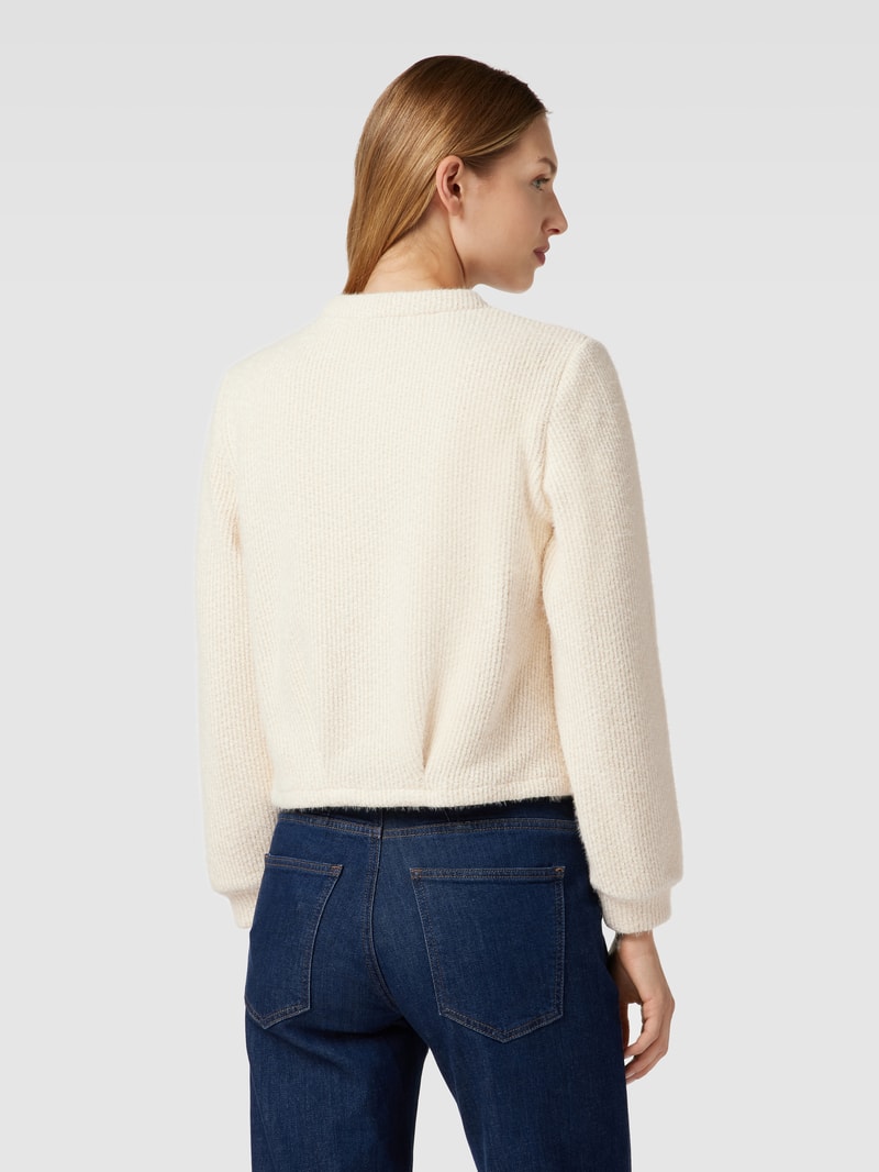 Strickjacke mit Knopfleiste in offwhite