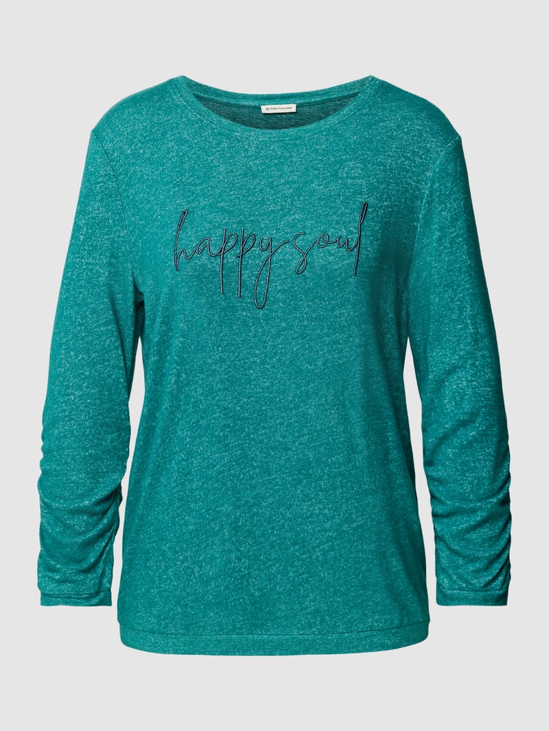 Longsleeve aus Viskose-Mix mit 3/4-Arm in bottle