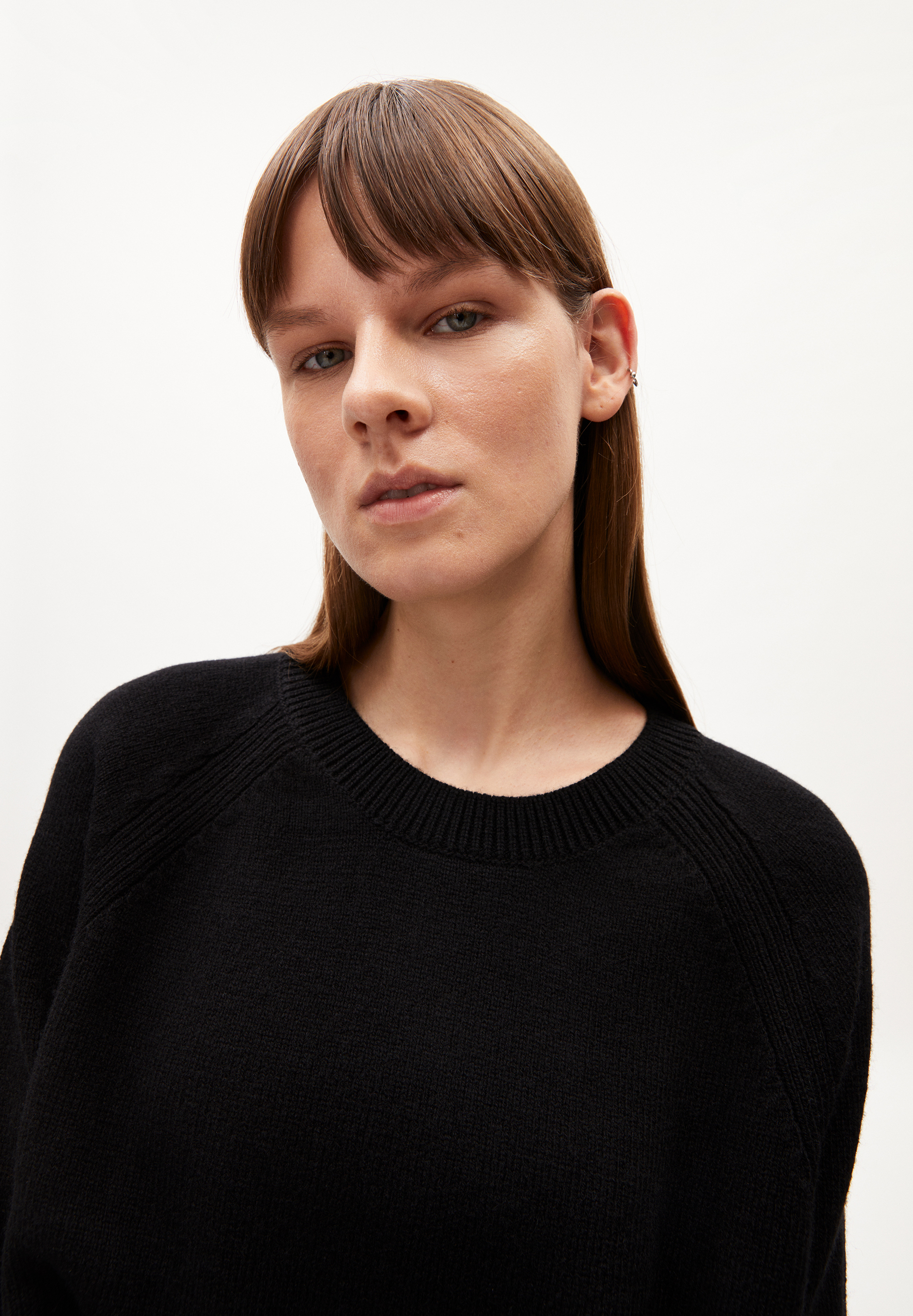 Pullover Loose Fit aus Bio-Woll Mix